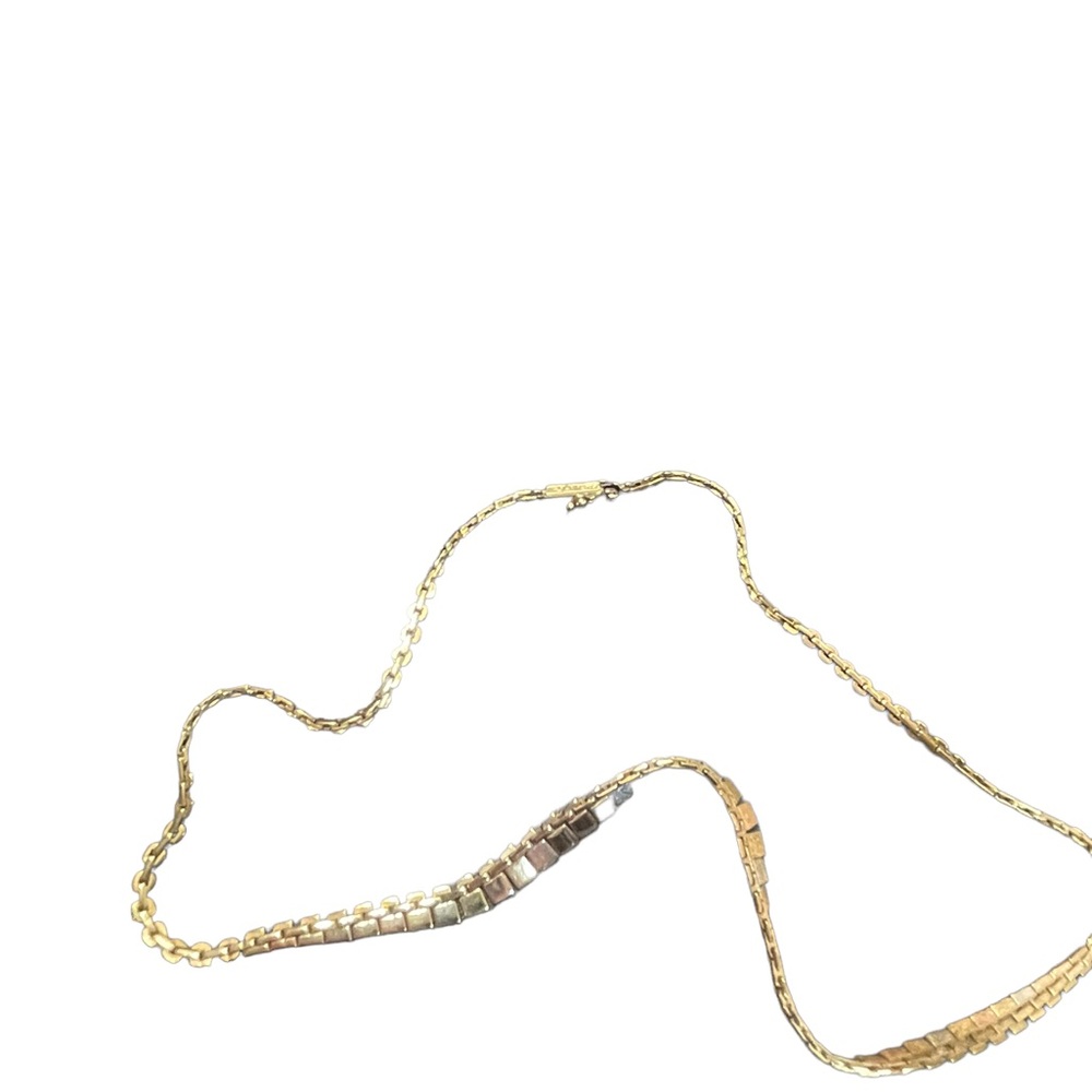 Vintage 14K Solid Gold Heavy Tricolor Cleopatra necklace Heavy’ Italy - Picture 10 of 16